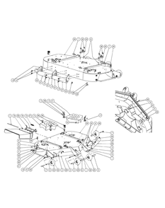 Fabricated Cutter Deck 48 (2009) Diagram and Parts List for M48-KH 53AH8CT2050-25HP Cub Cadet Lawn Tractor